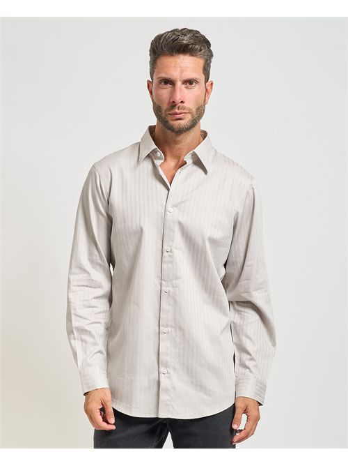Men's Armani Exchange jacquard cotton shirt ARMANI EXCHANGE | XM001868-AF18836F1030